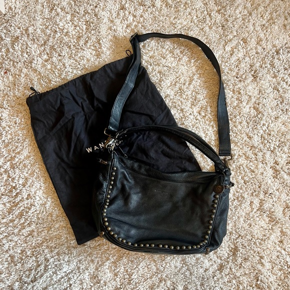 Wanderers Travel Co Amalfi Studded Purse black leather - Picture 5 of 10